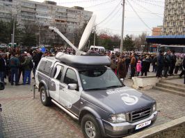 Antena 3 şi-a luat ţeapă cu mitingul, trimiţînd degeaba oameni de la Bucureşti