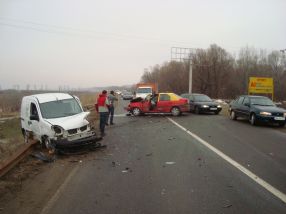 Un nou accident pe digul Galați - Brăila