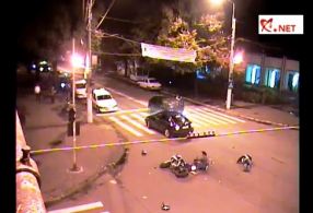Încă un motociclist prost din Galați era să moară în trafic