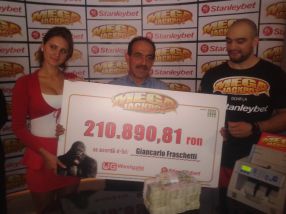 Giancarlo Fraschetti, zis Țociu, a cîștigat 50.000 de euro la păcănele, în Țiglina 1