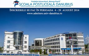 Admitere la Școala Postliceală „Danubius”, 4 – 29 august 2014