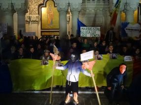 Vineri, în Galați, a fost a treia zi de proteste