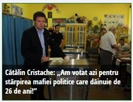 Așa este, Cătălin Cristache a votat pentru stîrpirea mafiei politice din Galați