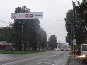 Banner electoral PSD pe b-dul G. Cosbuc