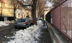 Probabil cu gîndul la parcări, Pucheanu a dat ordin să se deszăpezească și cîteva trotuare