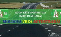 FOTO - VIDEO/ Moldova vrea autostradă. Şoferii gălăţeni au protestat la Guvern!