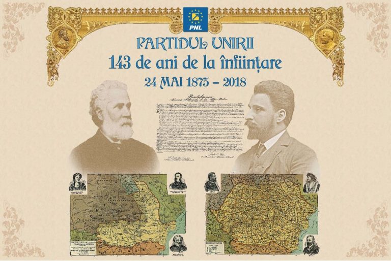 PNL Partidul Unirii 143 de ani de la infiintare