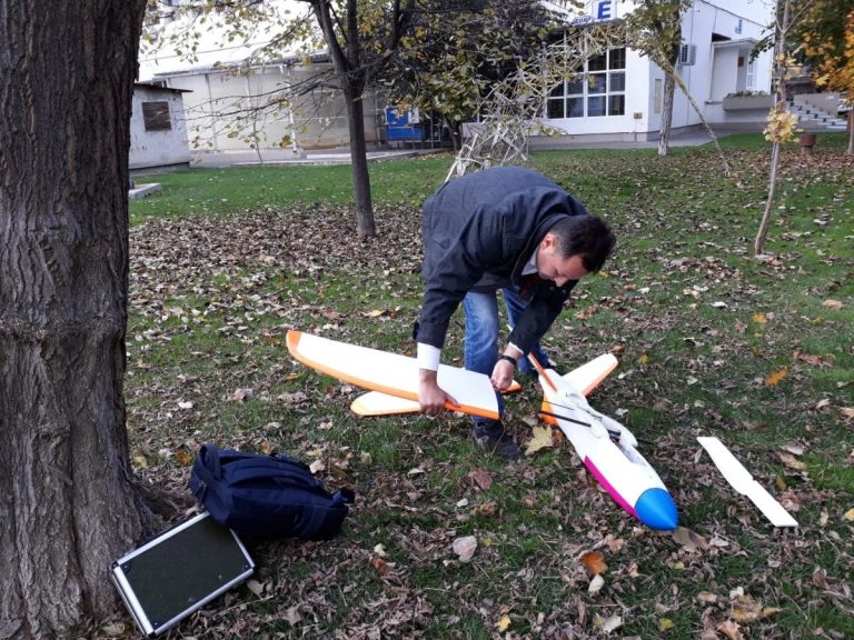 Drona construită de un gălățean a bătut un record mondial