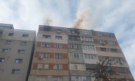 VIDEO Trei ceasuri rele: un apartament din Galați s-a făcut scrum