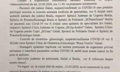 Asta ne mai lipsea: politicienii din Brăila au luat foc după ce au aflat că pacienții COVID-19 din Galați ar putea fi transferați la spitalele brăilene