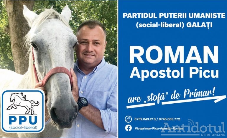 Hai, nu fiți câini, votați și voi calul ăsta care candidează la Primăria Galați