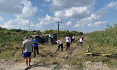 Accident grav la Foltești: un bărbat a murit după ce un tren a lovit în plin un excavator