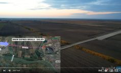 VIDEO Imagini din dronă cu primele lucrări la drumul expres Brăila - Galați
