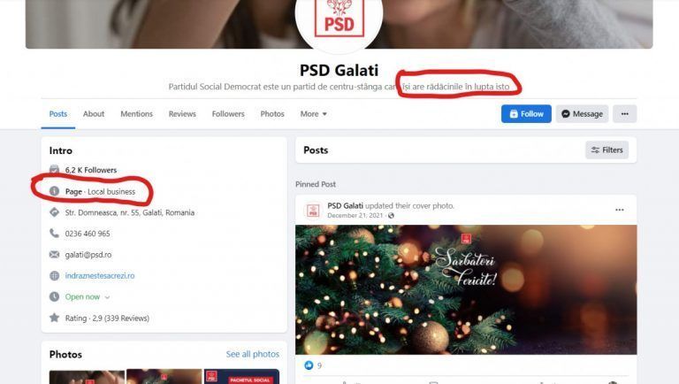 PSD Galați = Afacere locală