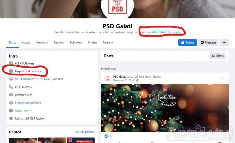 PSD Galați = Afacere locală