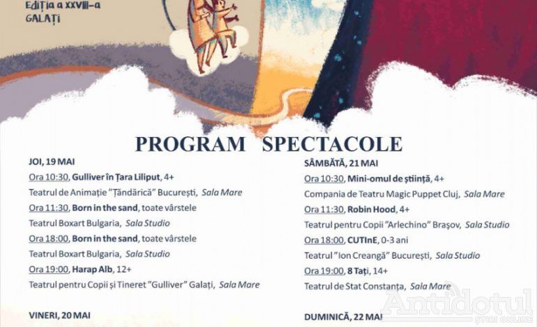 Program spectacole sala Festival GULLIVER 2022