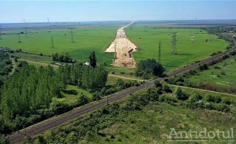 VIDEO/Drumul Expres Galați-Brăila prinde contur. Pro Infrastructură a realizat primele imagini aeriene ale drumului