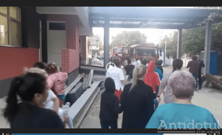 VIDEO Haos la Spitalul de Copii. Numeroase persoane au fost evacuate din cauza unei alarme de incendiu
