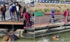 Un copil a fost scos din Dunăre după ce a căzut de pe pasarela de la Bac