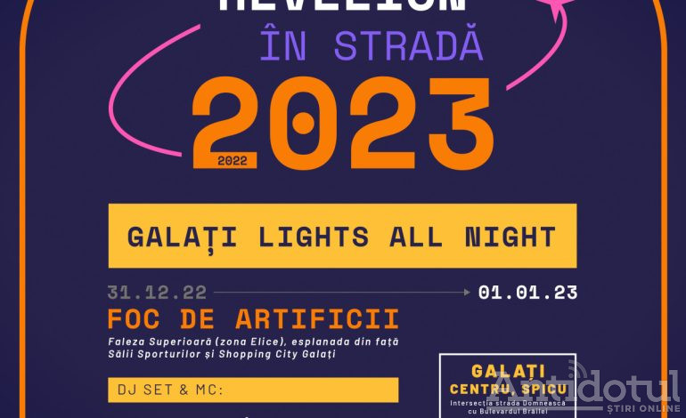 Revelion în stradă 2022 – 2023 – Galaţi – Lights all night