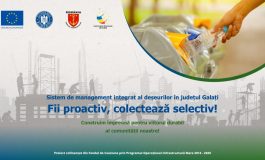 Astăzi, în cadrul proiectului “Sistem integrat de management al deșeurilor în județul Galați”, Consiliul Județean a lansat campania de informare “Fii proactiv, colectează selectiv!”.