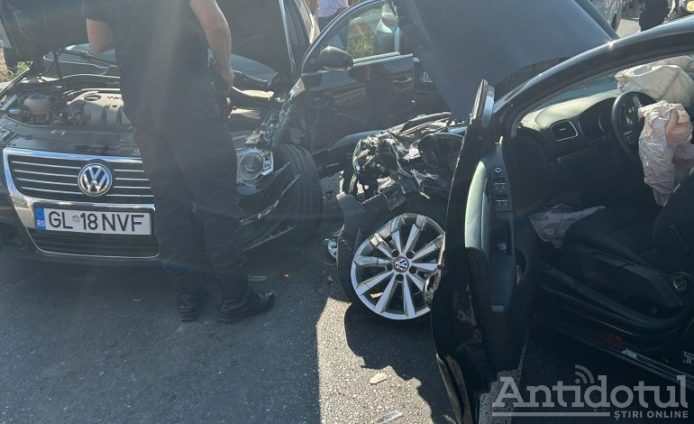 VIDEO Accident grav la Cuza Vodă. O șoferiță din Focșani a băgat opt oameni în spital, inclusiv patru copii