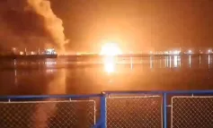 VIDEO/Navrom BAC își suspendă activitățile de la Isaccea după ce rușii au bombardat pontonul de pe malul ucrainean