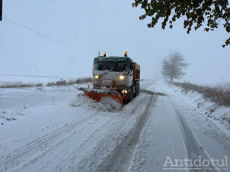 Iarna pe uliță: drumurile din județul Galați s-au întredeschis