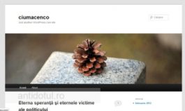Viceprimarul Ciumacenco și-a făcut blog