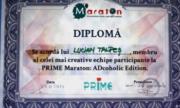 Lucian Talpeș de la "Danubius" în cea mai creativă echipă la Prime Maraton ADcoholica (P)