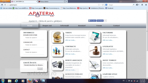 Apaterm are site nou și ne furnizează căldură pe internet