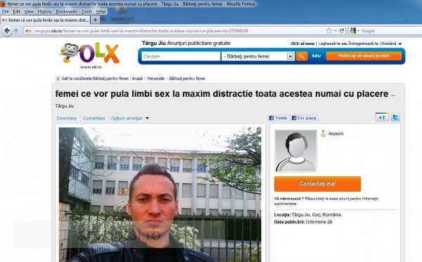 Înainte să fie luat de mercador.ro, OLX a fost site de anunțuri porno (facsimil)
