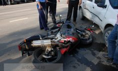 Accident spectaculos și din fericire fără urmări grave pe strada Gheorghe Asachi (foto)