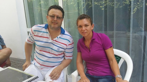 Simona Halep s-a pozat cu Marius Necula