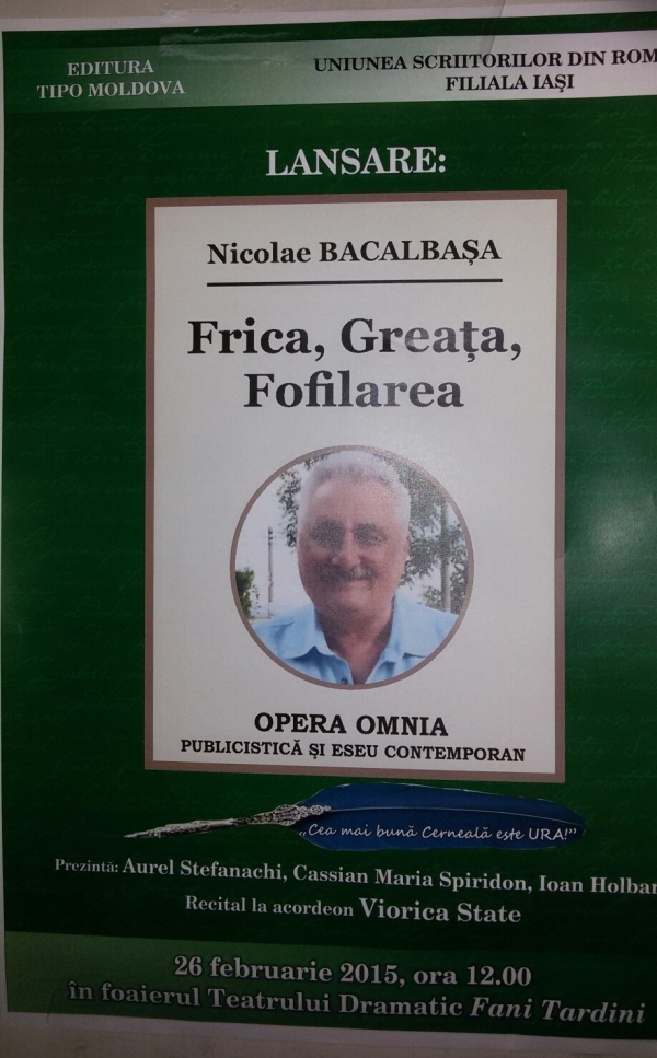 Bacalbașa a scris încă o carte degeaba (foto)