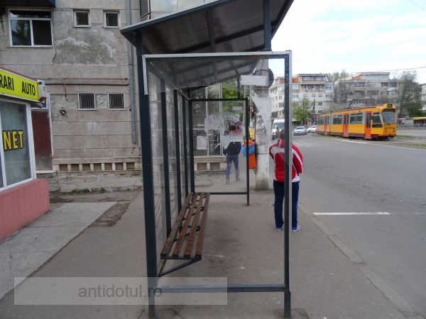 Ce face un ghiolban cînd stă în stația de autobuz