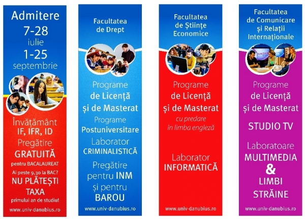 Admitere 2015 la Universitatea „Danubius”: licență, masterat, cursuri postuniversitare și școală postliceală (P)