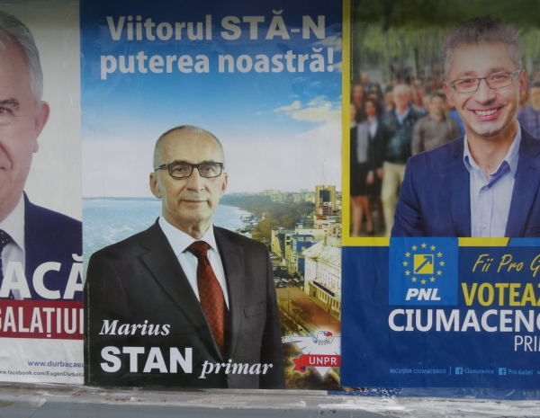 Un jaf de slogan, în ton cu candidatul Marius Stan
