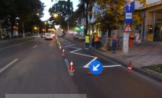 Prioritatea nr. 1 a primarului Pucheanu: vopsirea dungilor de pe asfalt (foto)